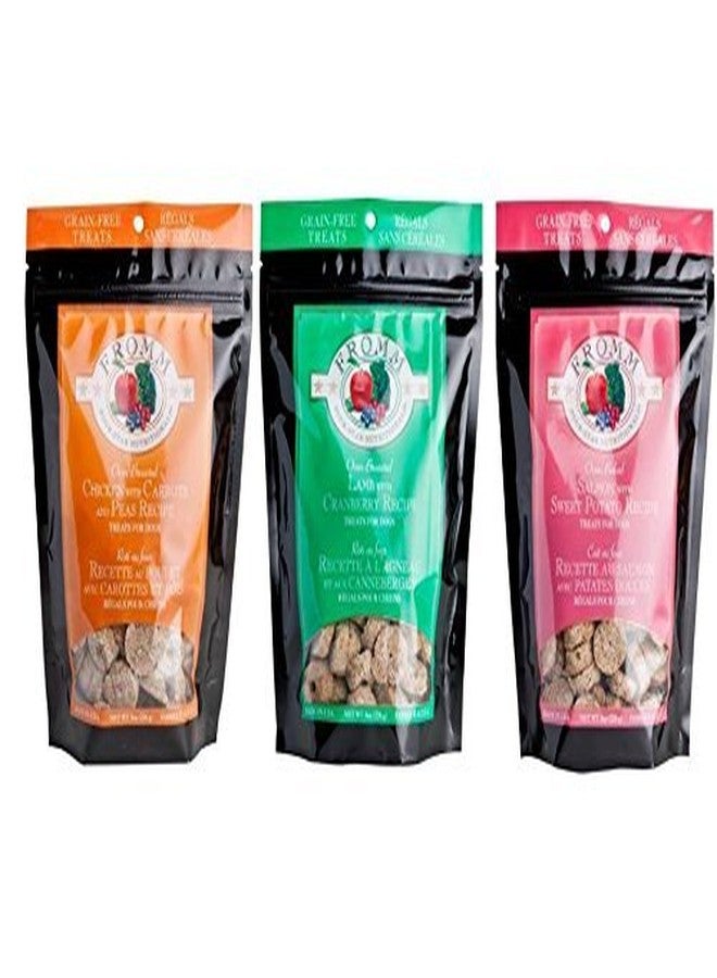 Fromm Grain-Free Dog Treats Variety Bundle: Chicken, Lamb & Cranberry
